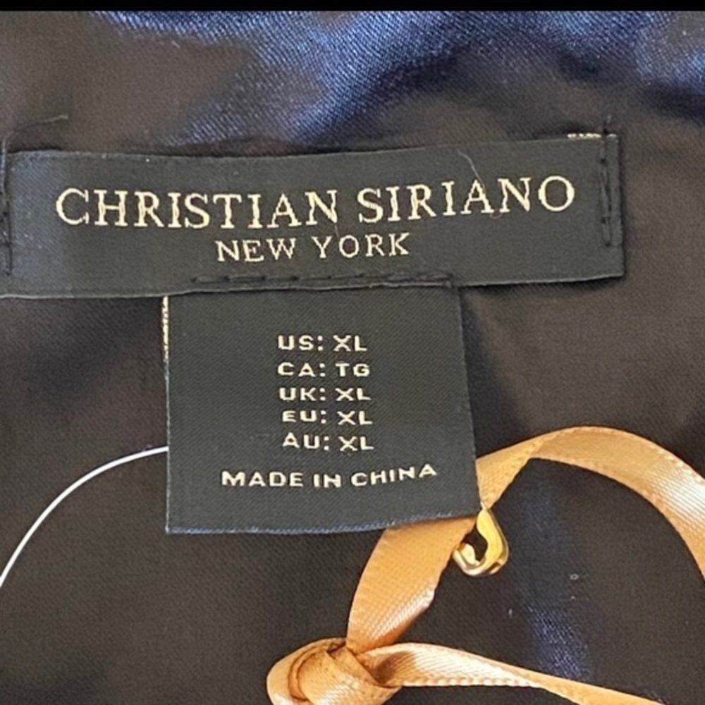 Christian Siriano Black Silver Sequin Evening Party Jacket size‎ XL - Picture 6 of 7